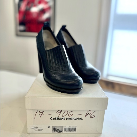 Costume National Scarpa Diana Nero size 9 UK40 Black Heels - Picture 1 of 9